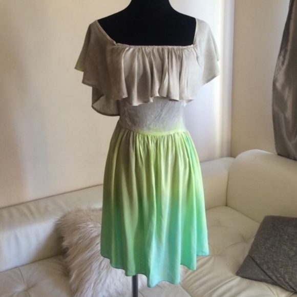 Blue Life Tie Dye New Romance Off Shoulder Dress - Picture 2 of 2